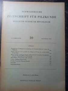 (Antik) Schweizerische zeitschrift fur Pilzkunde (1969) nr.10