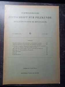 (Antik) Schweizerische zeitschrift fur Pilzkunde (1969) nr.6