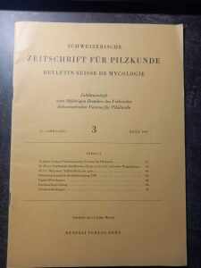 (Antik) Schweizerische zeitschrift fur Pilzkunde (1969) nr.3