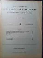 (Antik) Schweizerische zeitschrift fur Pilzkunde (1969) nr.12